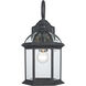 Wentworth 1 Light 16 inch Black Outdoor Wall Lantern 