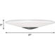 Alpine LED 21 inch Light Antique Brass Flush Mount Ceiling Light