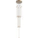 Motif LED 12.75 inch Brushed Gold Multi Pendant Ceiling Light