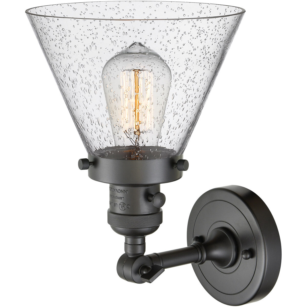 Franklin Restoration Large Cone LED 8 inch Oil Rubbed Bronze Sconce Wall Light, Franklin Restoration