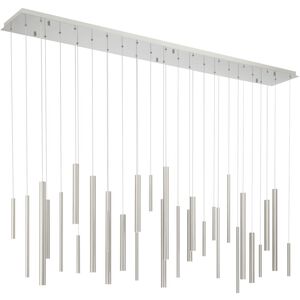 Santana LED 10 inch Satin Nickel Chandelier Ceiling Light