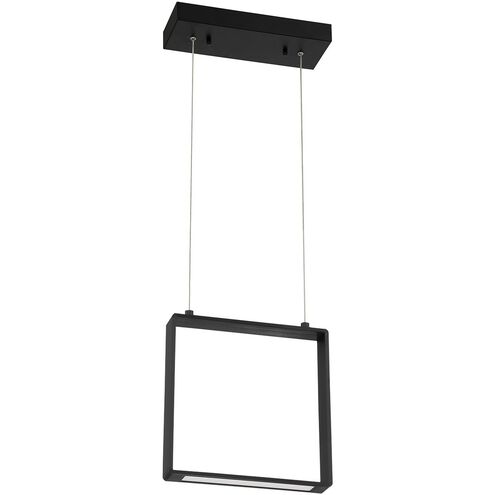 Quadron LED 12.5 inch Black Pendant Ceiling Light