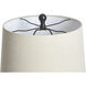 Fossil 32 inch 150 watt Dark Gray Table Lamp Portable Light