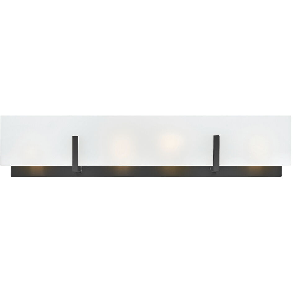 Roman 4 Light 25 inch Black Vanity Light Wall Light