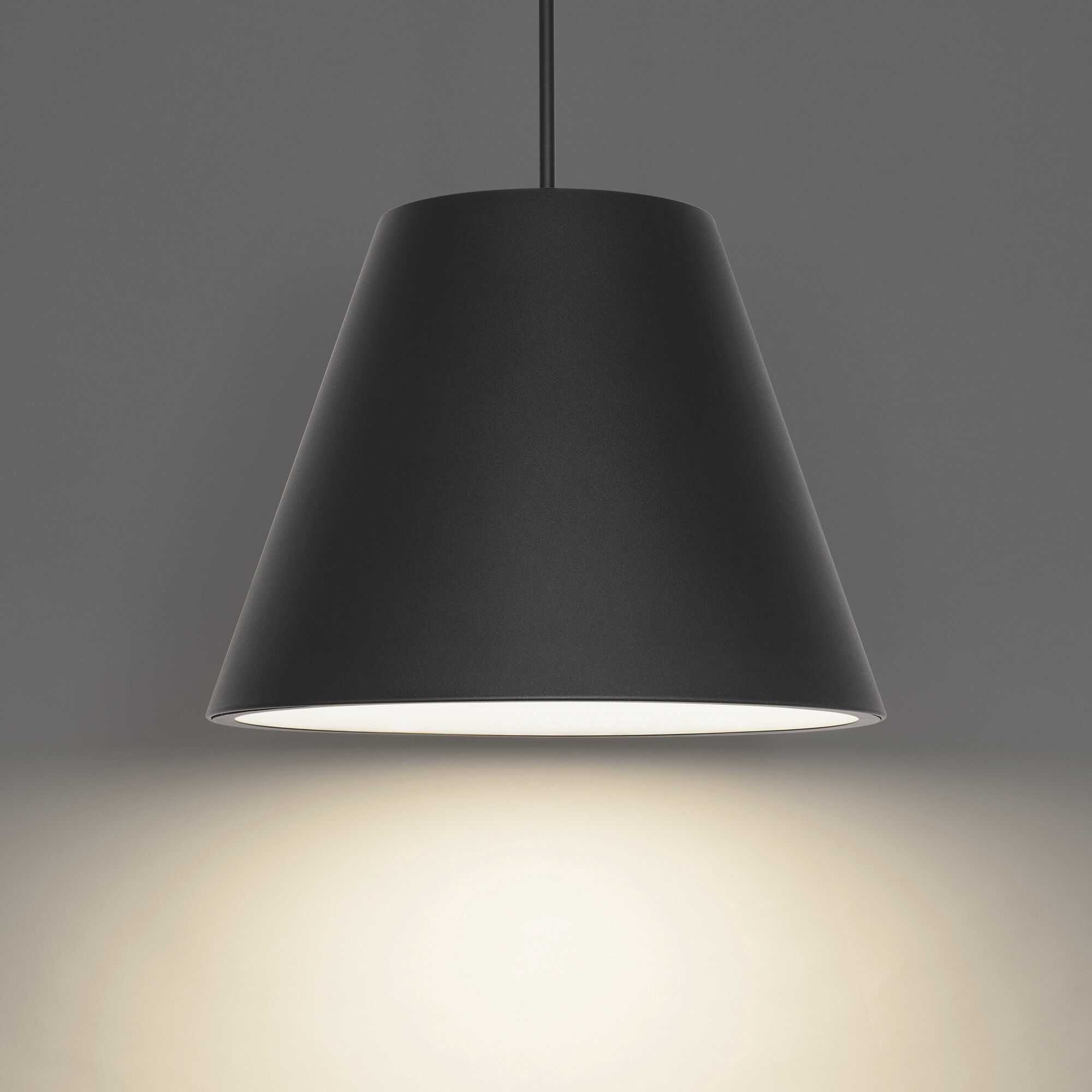 Myla 1 Light 20 inch Black Outdoor Pendant in 3500K