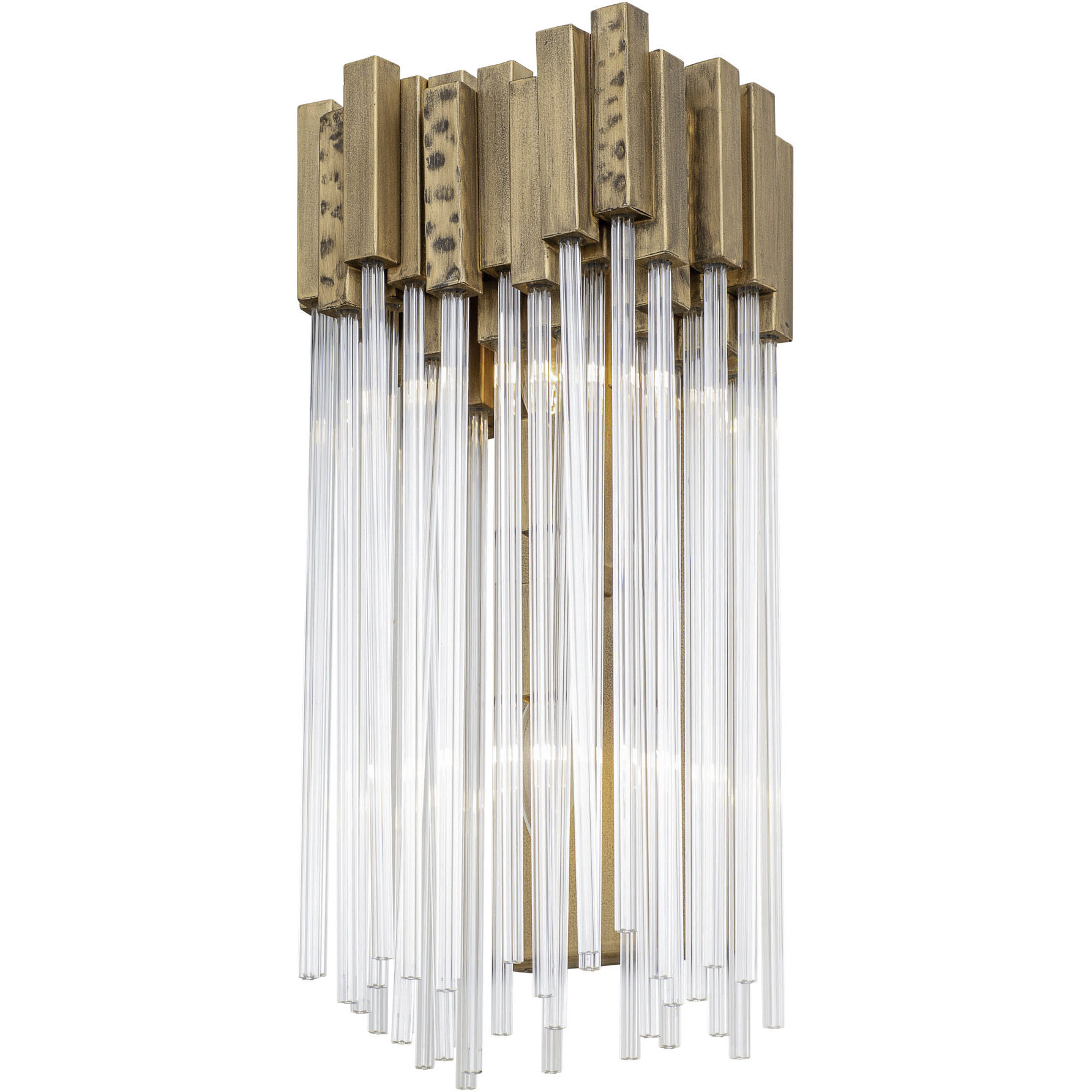 Matrix 2 Light 8 inch Havana Gold Wall Sconce Wall Light
