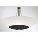 BAX 5 Light 32 inch Sand Coal and Soft Brass Pendant Ceiling Light