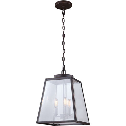 Grant 3 Light 12 inch Burnished Bronze Pendant Ceiling Light