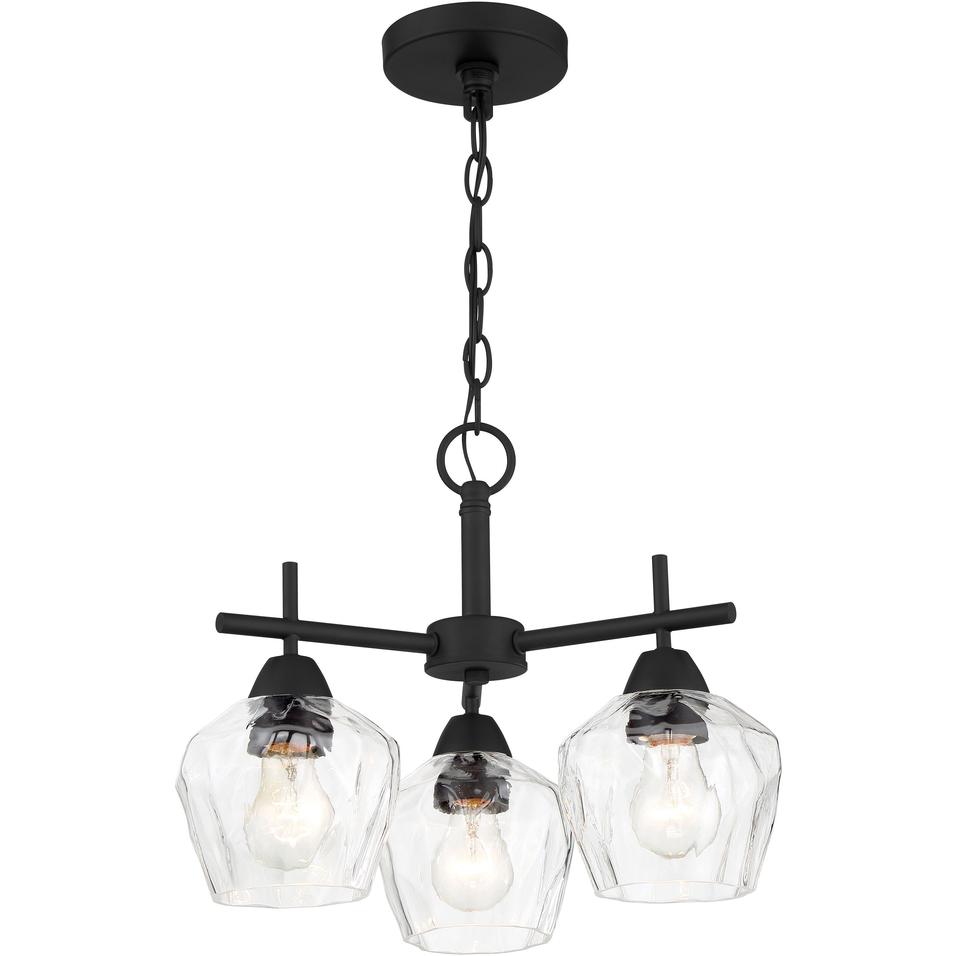 Camrin 3 Light 16 inch Coal Semi-Flush Ceiling Light