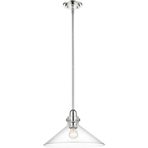 Dwyer 1 Light 15 inch Polished Nickel Pendant Ceiling Light
