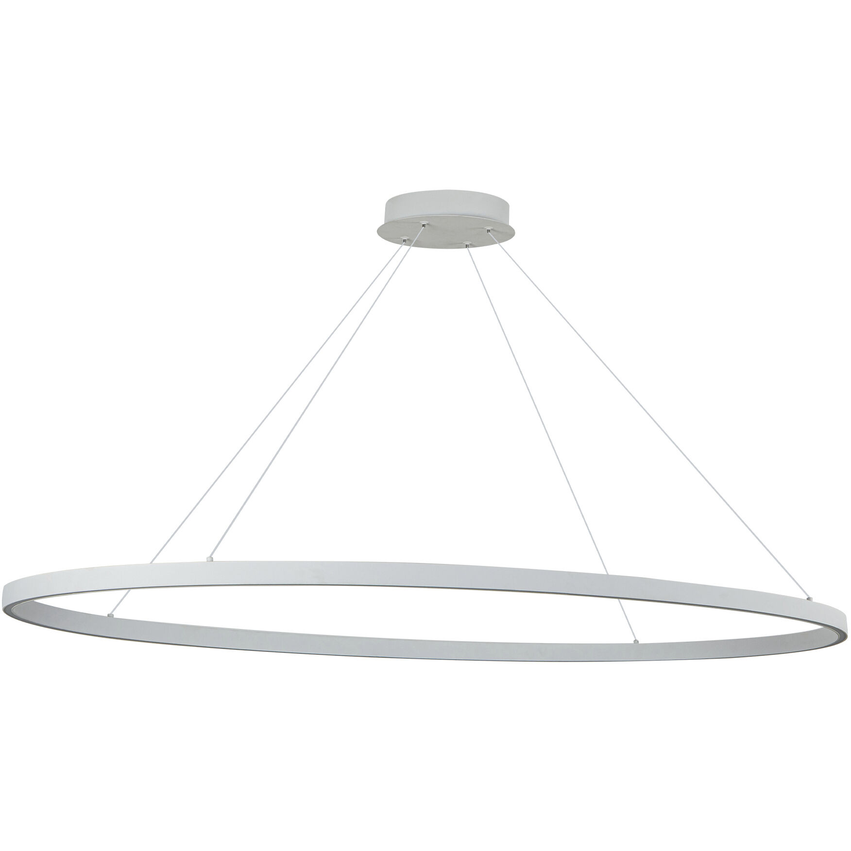 Ovale LED 53.75 inch White Linear Pendant Ceiling Light