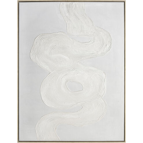 Strand II White with Natural Framed Wall Art