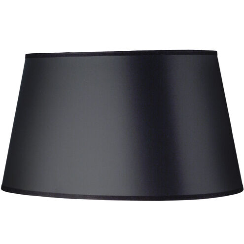 Ellie Black Opaque 9.5 inch Lampshade, Drum