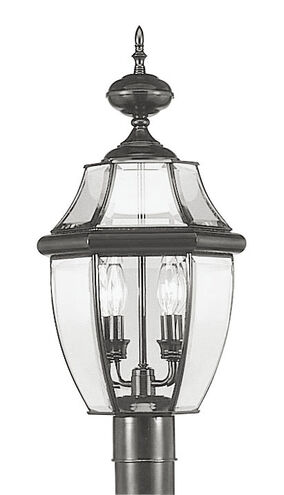 Monterey 2 Light 22 inch Black Outdoor Post Top Lantern