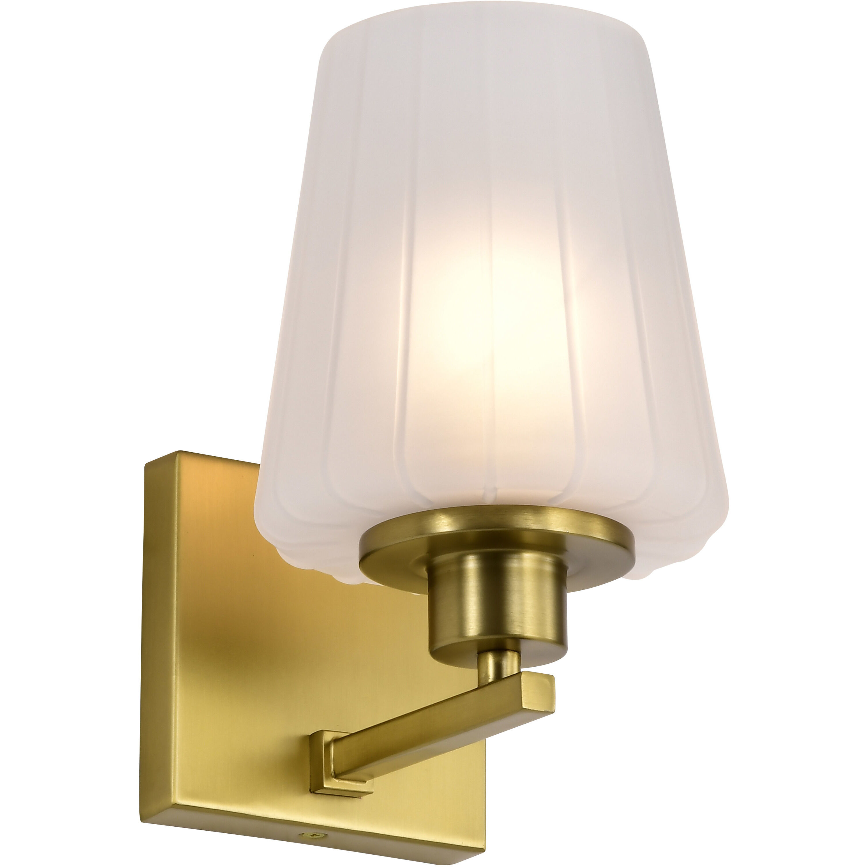 Lune 5.25 inch Vintage Brass Vanity Wall Light