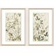 Florals Collection Angled Profile Champagne Gold Framed Art