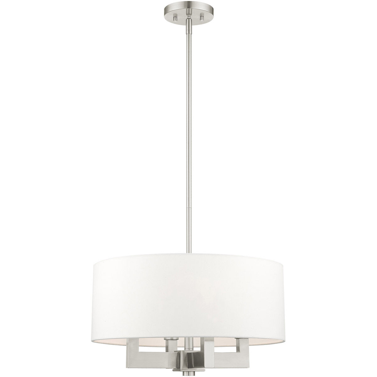 Cresthaven 4 Light 18 inch Brushed Nickel Chandelier Ceiling Light