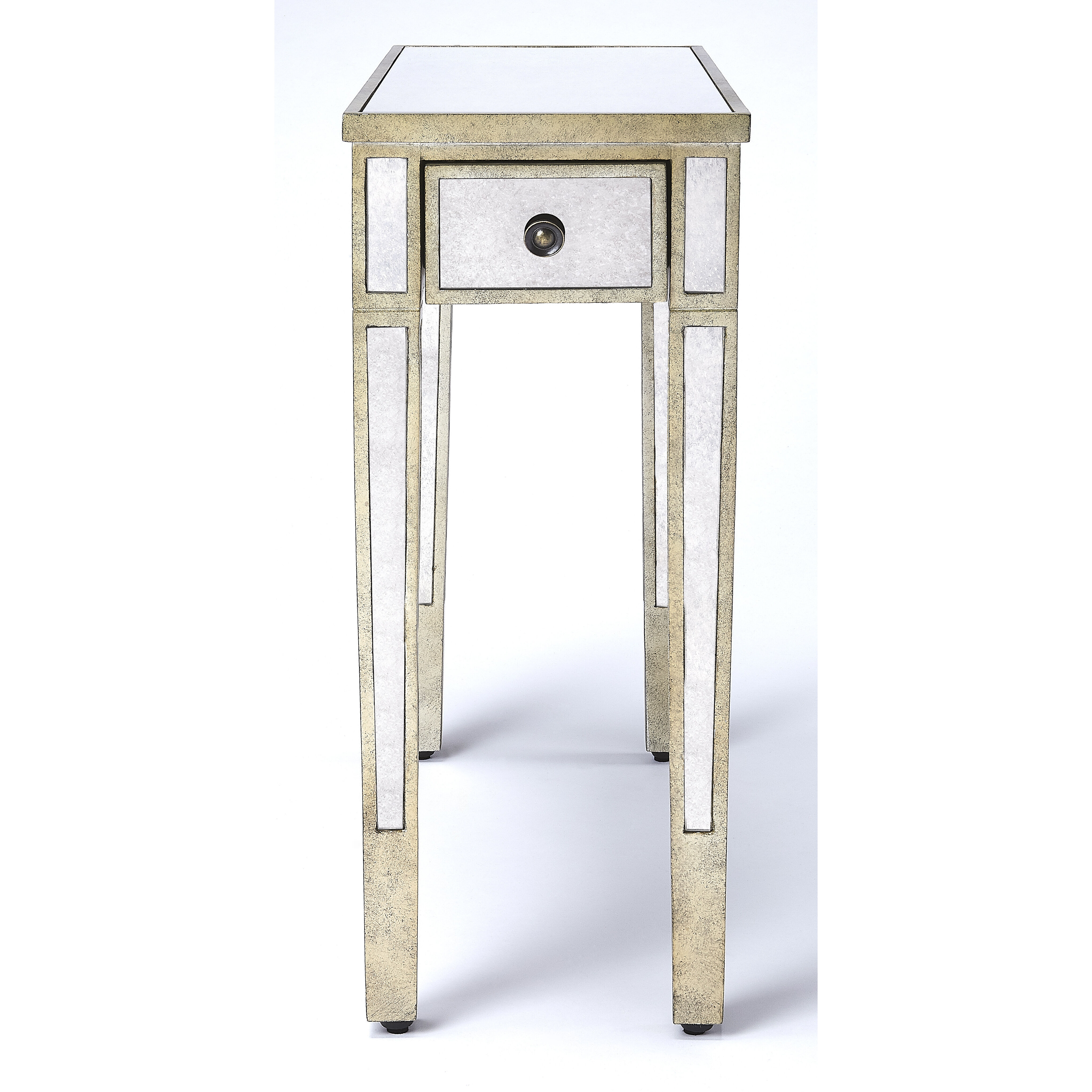 Masterpiece Katarina Mirrored 25 X 24 inch Mirror Accent Table