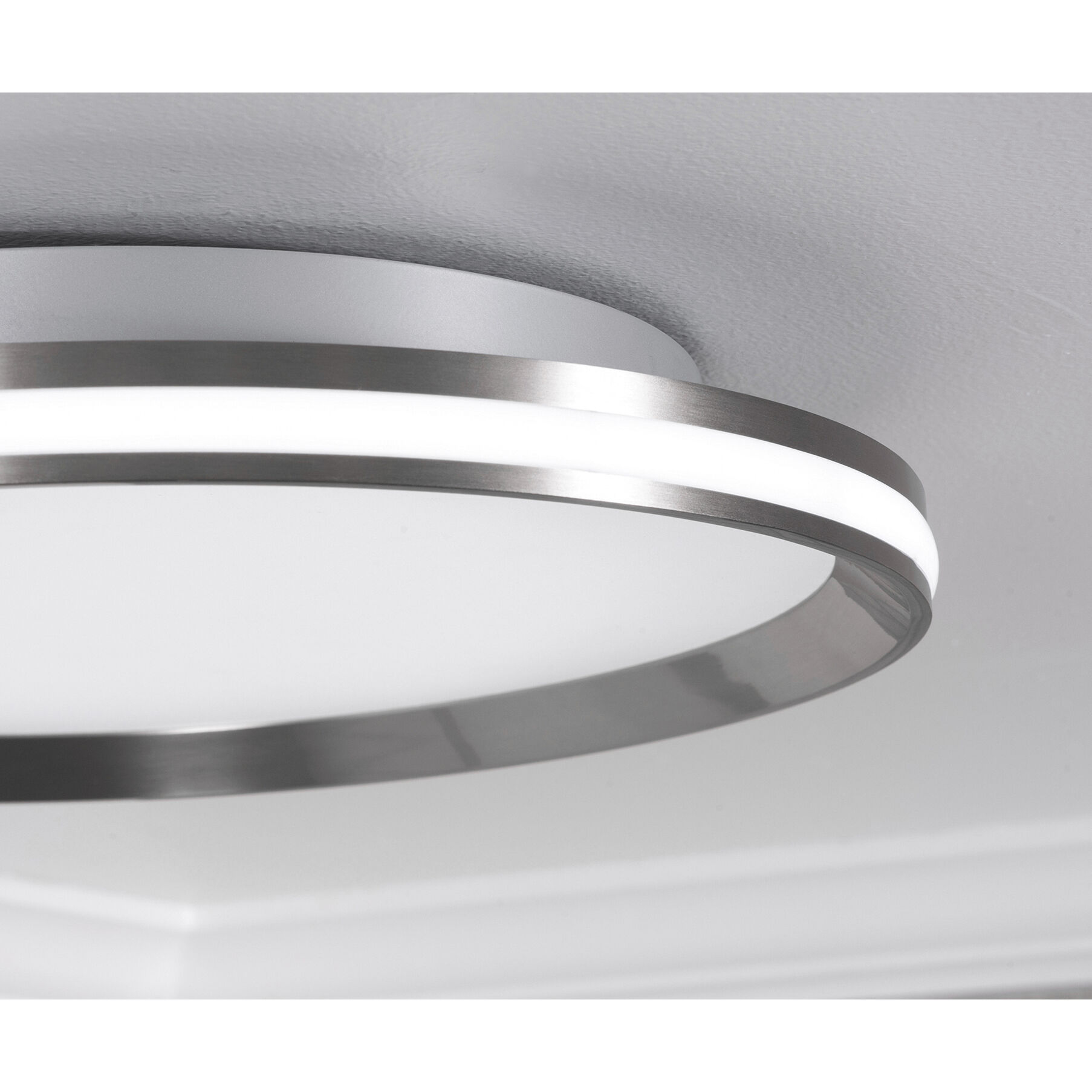 Sona LED 16 inch Satin Nickel Flush Mount Ceiling Light