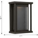 Faywood LED Antique Bronze Outdoor Wall Lantern, Small