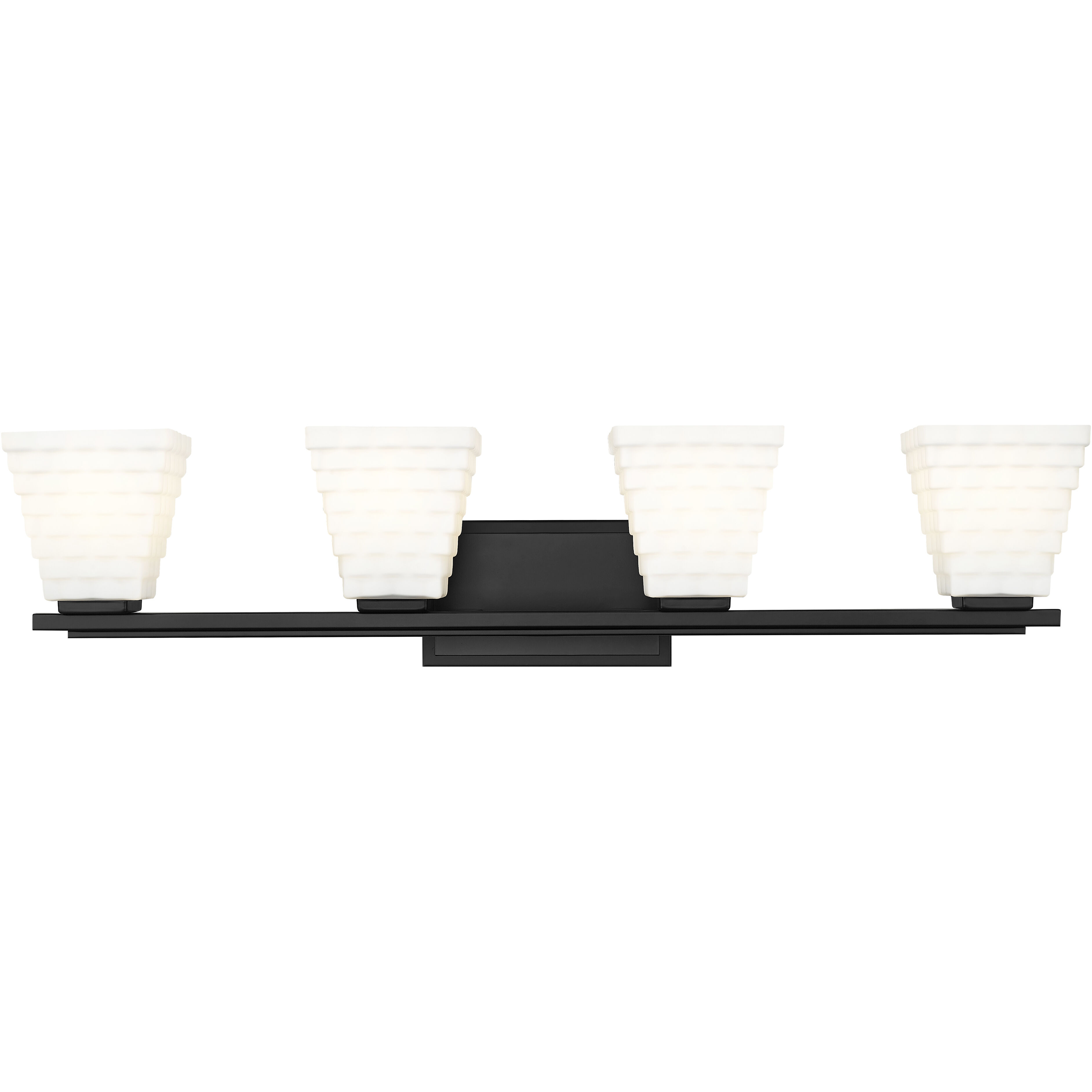 Annalise 4 Light 32 inch Matte Black Vanity Wall Light