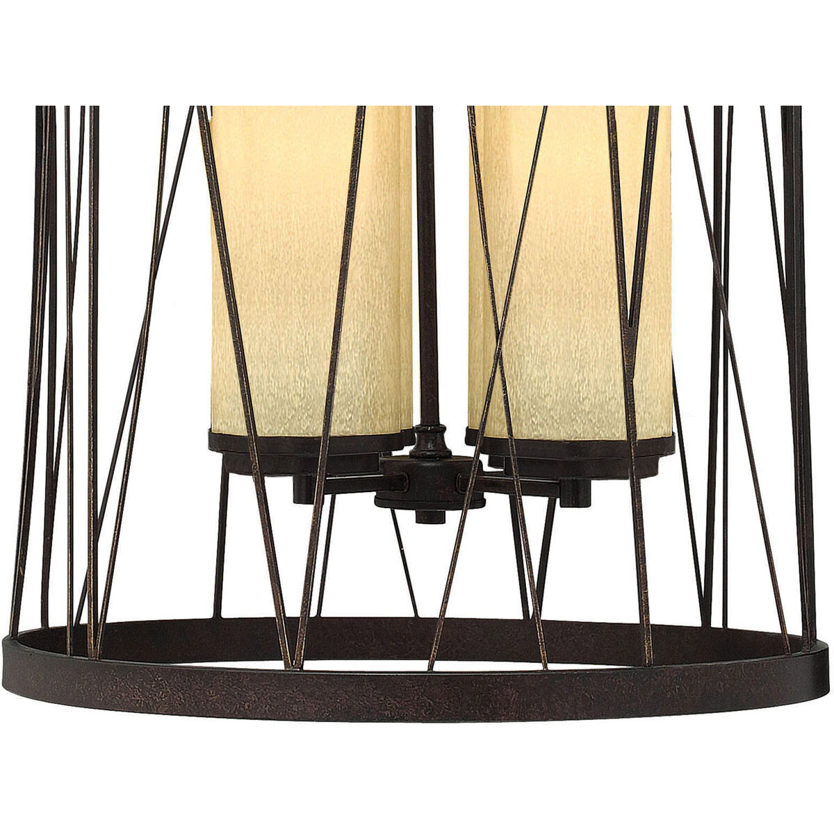 Nest 4 Light 21 inch Oil Rubbed Bronze Foyer Ceiling Light, Single Tier