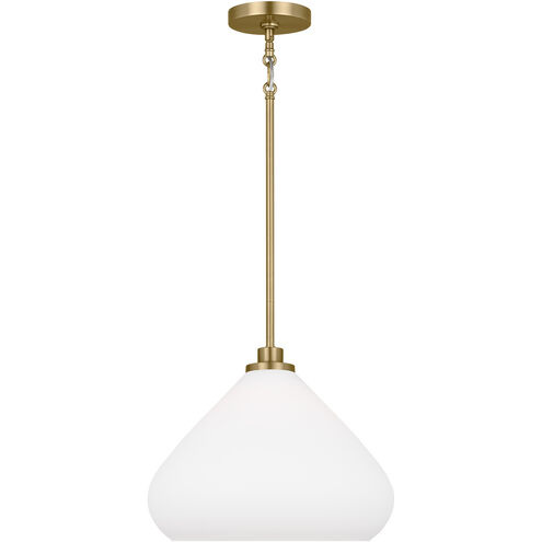 Margo 1 Light 14 inch Satin Brass Pendant Ceiling Light