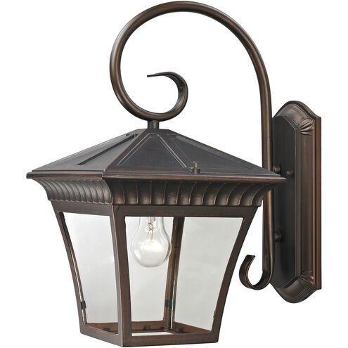 Ridgewood 1 Light 18 inch Hazelnut Bronze Outdoor Wall Sconce, Large