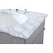 Wesley 60 X 21.5 X 35 inch Grey Vanity Sink Set in Gray