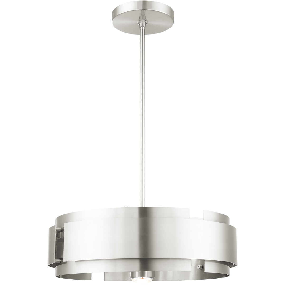 Varick 5 Light 22 inch Brushed Nickel Pendant Chandelier Ceiling Light