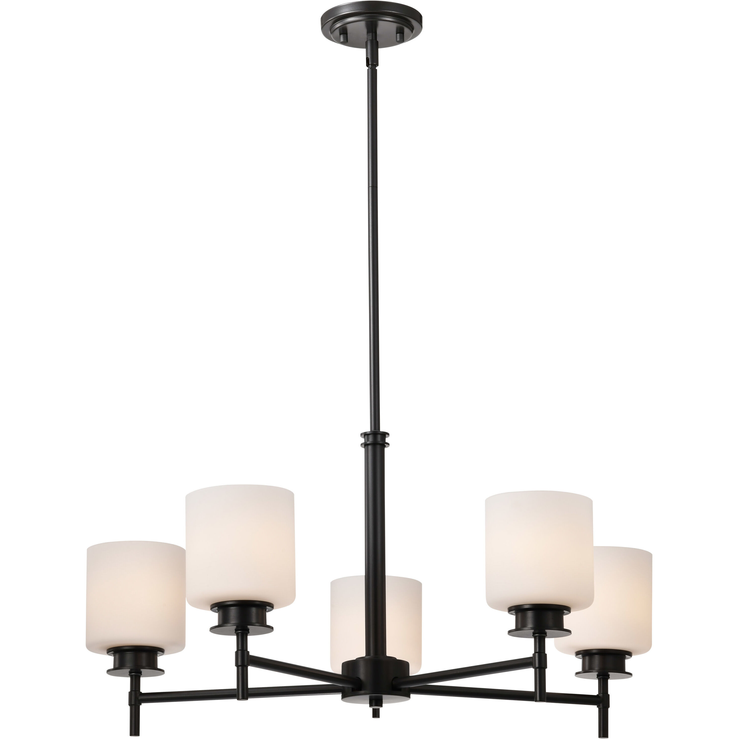 Warren 5 Light 28 inch Gun Metal Chandelier Ceiling Light