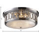 Salena 3 Light 16 inch Polished Chrome Flush Mount Ceiling Light
