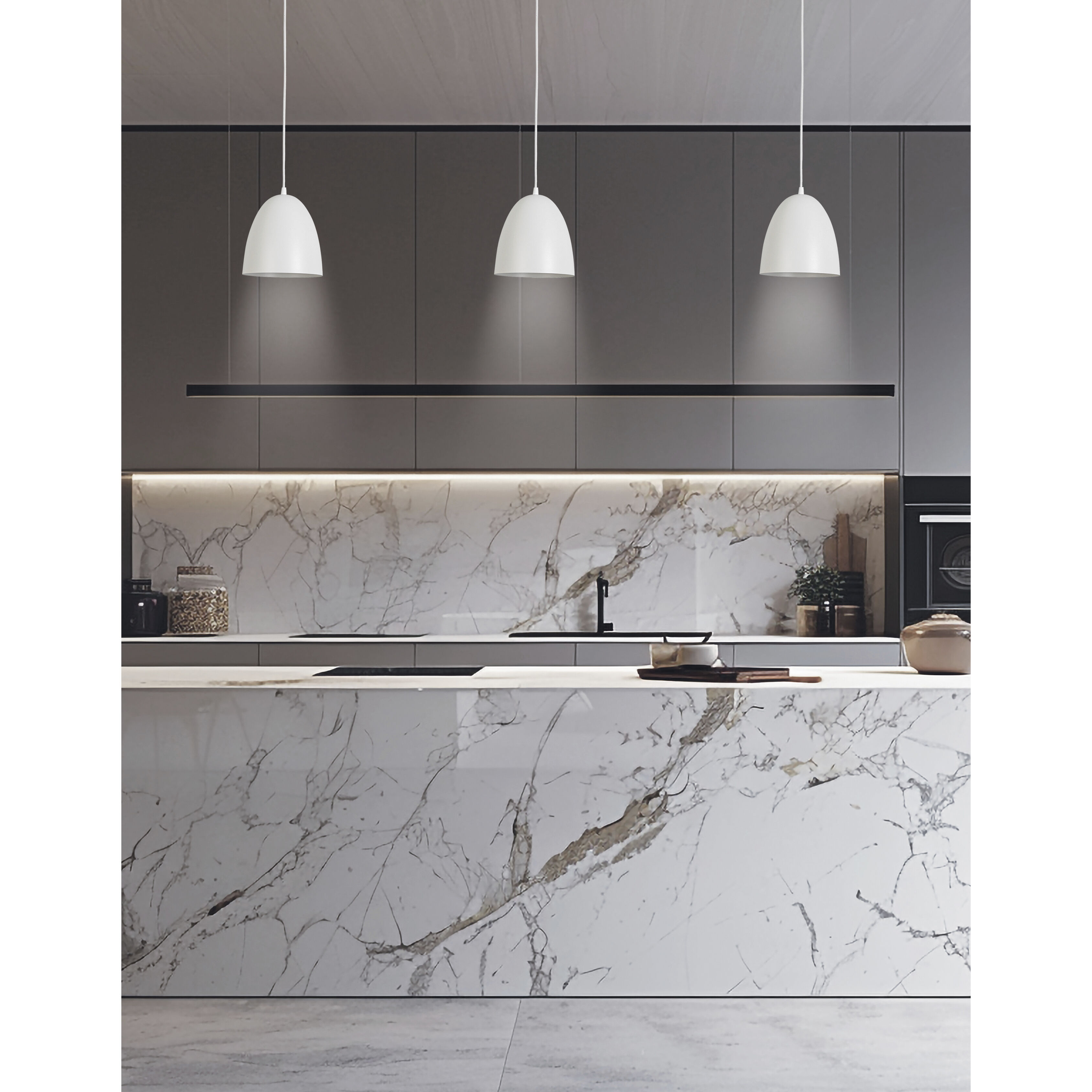 Ofelia 1 Light 8 inch Matte White Pendant Ceiling Light