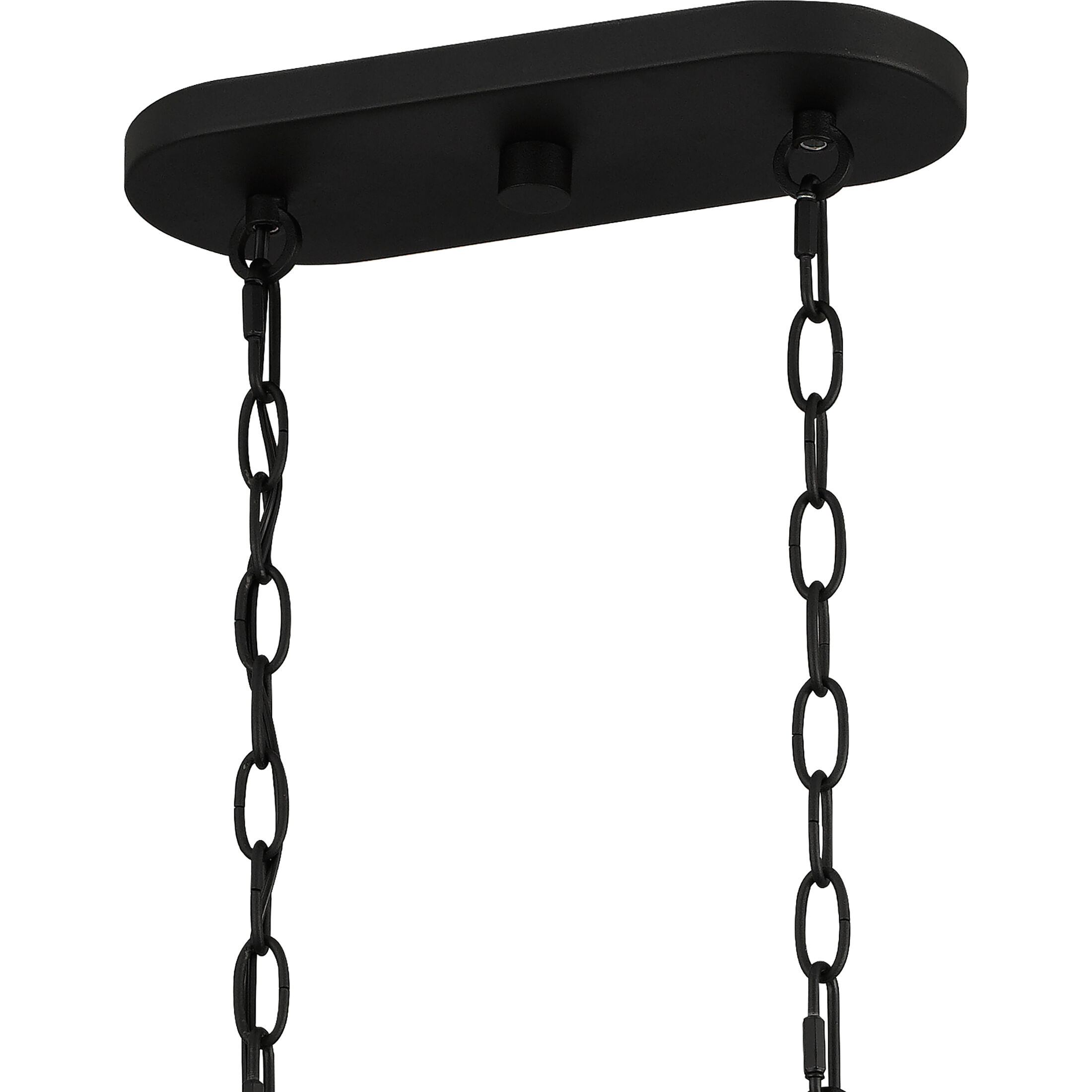 Fortress 6 Light 39 inch Earth Black Island Light Ceiling Light