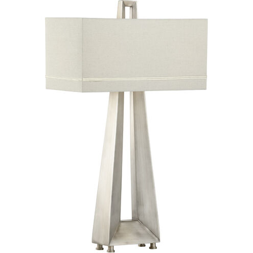 Wildwood 32 inch 60 watt Antique Silver Table Lamp Portable Light