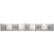 Gem 5 Light 39 inch Polished Chrome Bath Vanity Light Wall Light in Silver