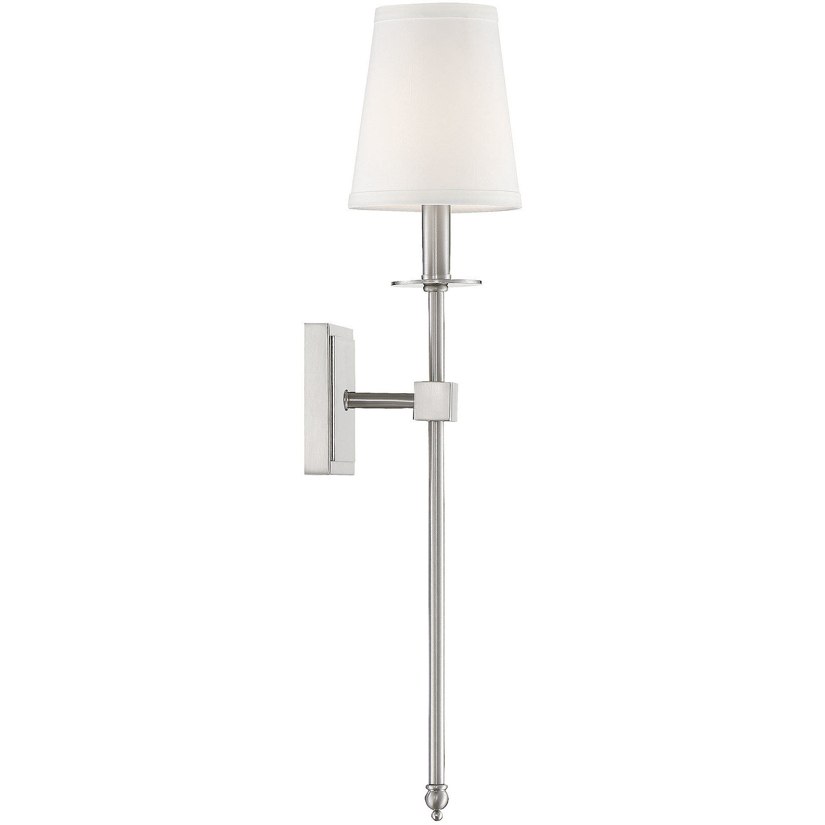 Monroe 1 Light 5 inch Satin Nickel Wall Sconce Wall Light, Essentials