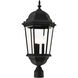 Hamilton 3 Light 28 inch Textured Black Outdoor Post Top Lantern