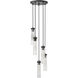 Beau 5 Light 12 inch Matte Black Chandelier Ceiling Light