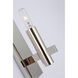 Chapman & Myers Sonnet LED 3 inch Polished Nickel Single Sconce Wall Light in (None), Petite
