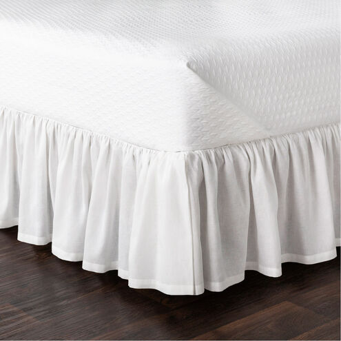 Peyton Ruffle 80 X 78 inch White Bedding