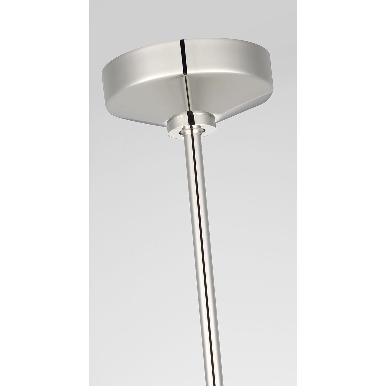 Waterford Copper Coast LED 15 inch Polished Nickel Karo and Olive Cut Pendant Ceiling Light