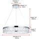 Linden 1 Light 22 inch Chrome Chandelier Ceiling Light