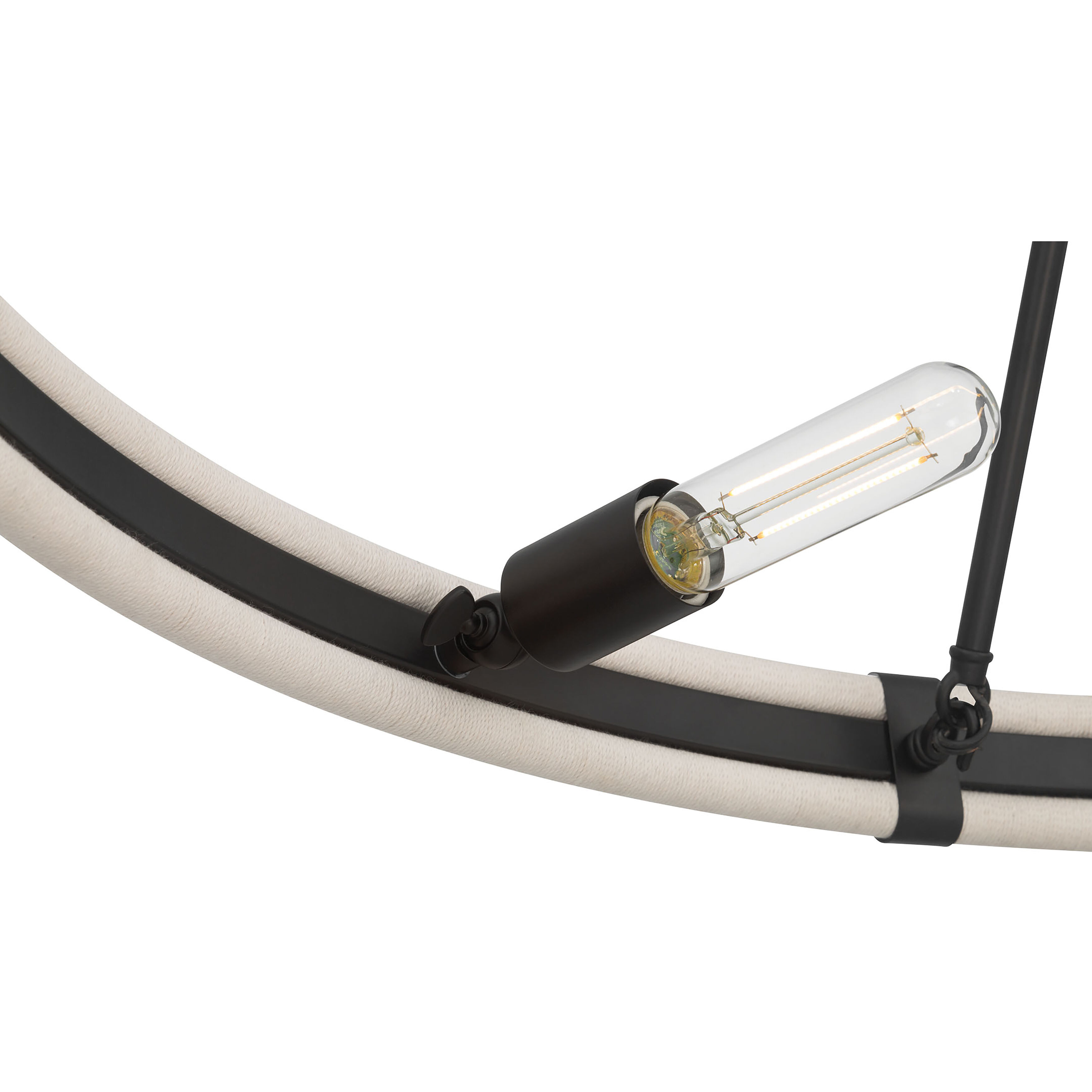 Rovessa 8 Light 39 inch Matte Black Chandelier Ceiling Light