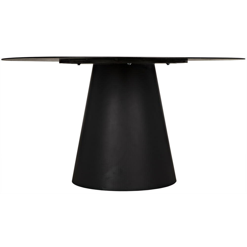 Vesuvius 59 X 59 inch Matte Black Dining Table