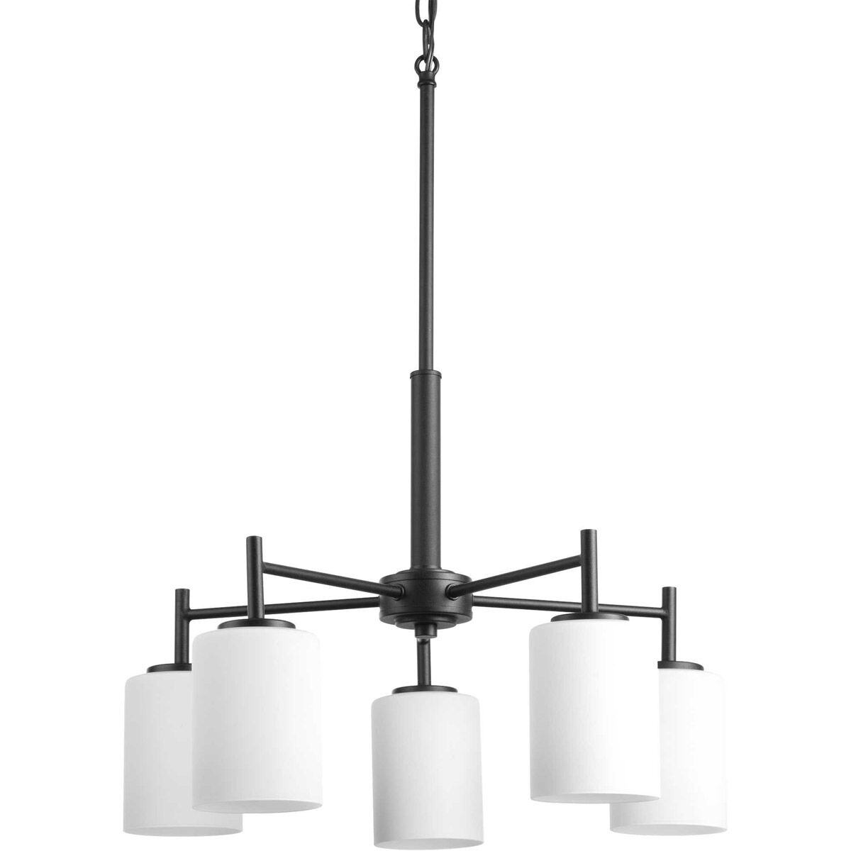 Replay 5 Light 21 inch Black Chandelier Ceiling Light