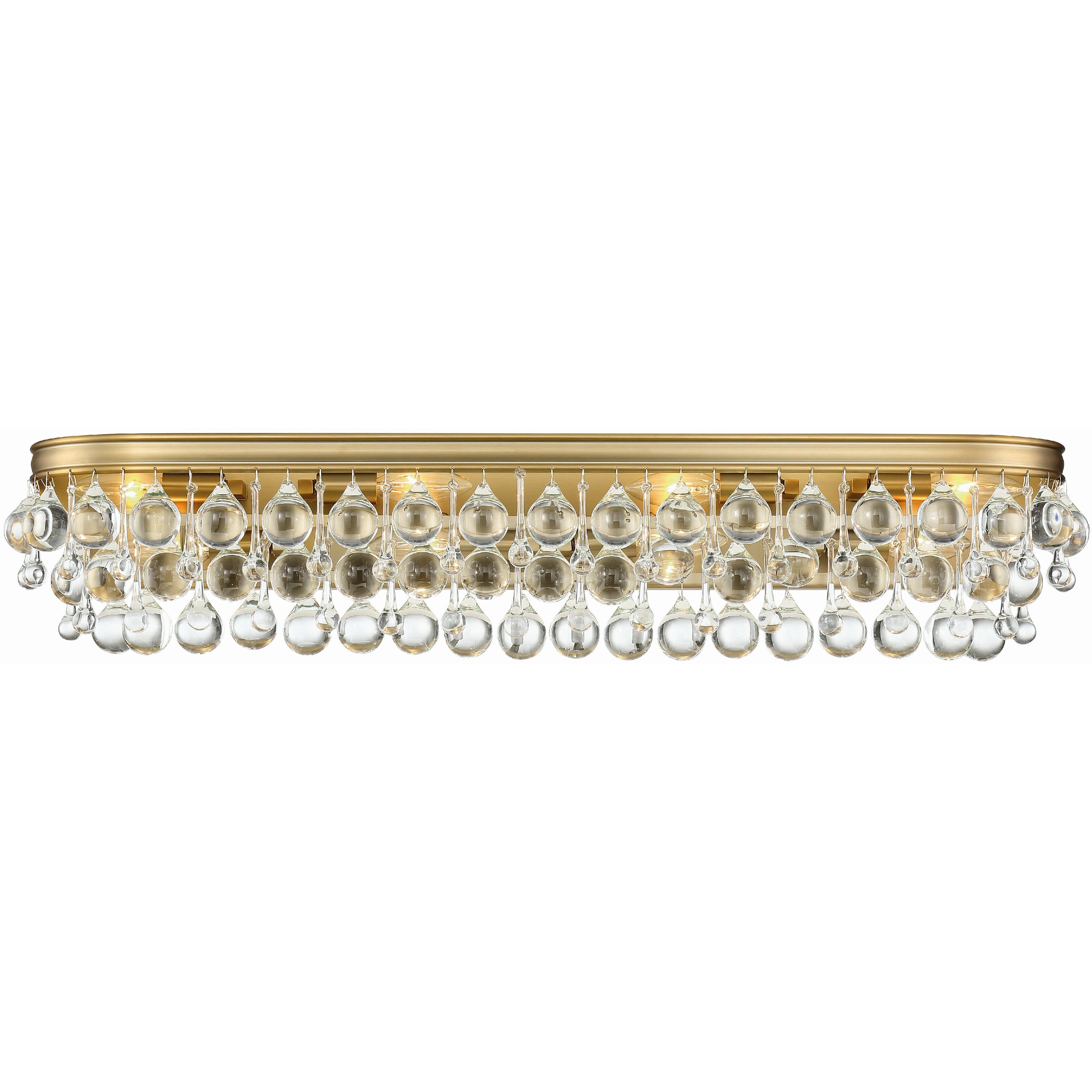 Calypso Bath Vanity Light Wall Light in Vibrant Gold