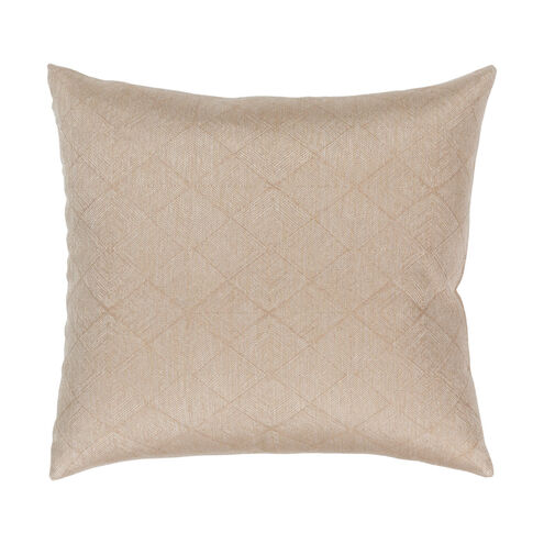 Sol 18 X 18 inch Tan Pillow Cover, Square