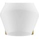 Copeland 1 Light 7 inch Brushed Gold Bath Light Wall Light