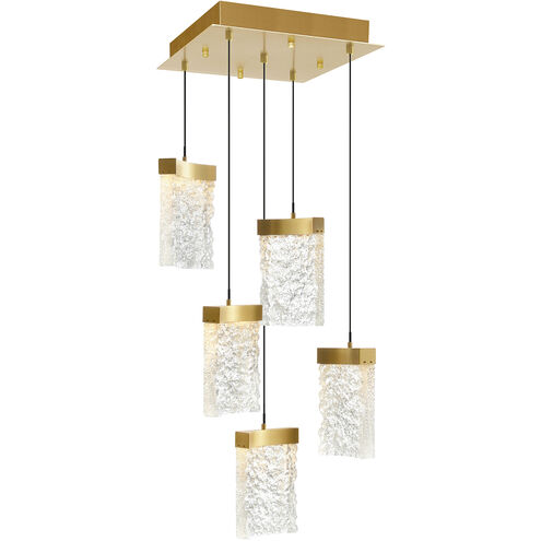 Lava LED 12 inch Brass Mini Pendant Ceiling Light